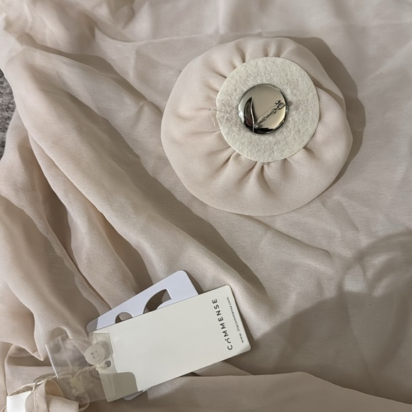 Chiffon Semi-sheer One Shoulder Asymmetrical Top xs NEW - Picture 5 of 8